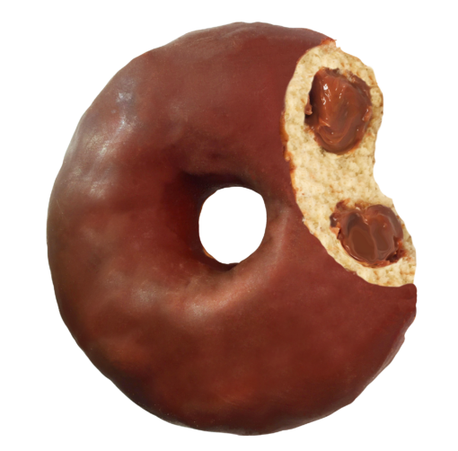 Donuts Ring Recheado de Chocolate 24x70g - Melhor Bocado 1