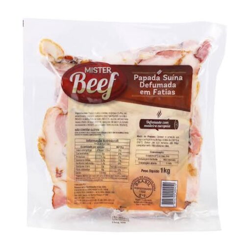 Bacon Fatiado Pacote 1Kg - Mister Beef 1