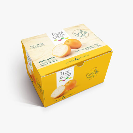 Sorvete Cremoso de Laranja Tropicatto Caixa